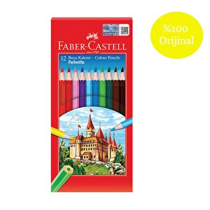 Faber-Castell Karton Kutu Tam Boy Kuru Boya 12 Renk