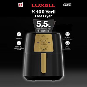 Lx-fc5937 Luxell Gold Plus AirFry Fastfryer