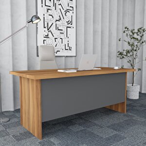 Asil 3'lü Ofis Takımı Model 9 Ceviz Füme Montaj Dahil