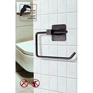 Siyah Banyo Duvara Monte Tuvalet Kağıdı Tutacağı Wc Kağıtlık