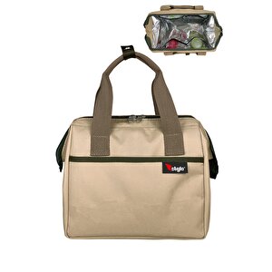 Stylo Beach Bag Termos Çanta Beach Bej Renk