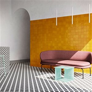Vitra 10x10 Retromix Fon Amber Sarı Parlak Duvar Karosu K94842380001vte0