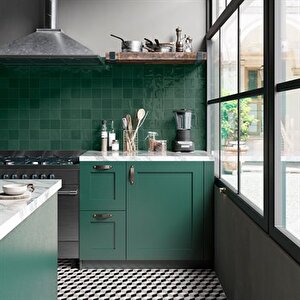 Vitra 10x10 Retromix Fon Zümrüt Yeşil Parlak Duvar Karosu K94842280001vte0