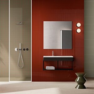 Vitra 7.5x30 Mode Fon Lava Kırmızı Parlak Duvar Karosu K948405sr001vte0 9,5 mm