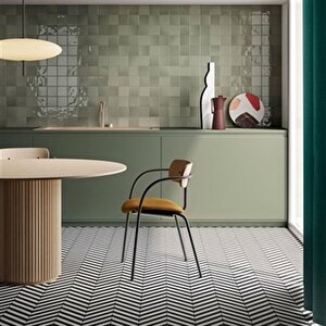 Vitra 15x15 Retromix Siyah-beyaz Mat Porselen Karo K94845700001vte0