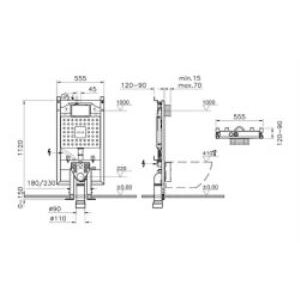 Vitra V8 Asma Klozetler Için Gömme Rezervuar 768-5800-01