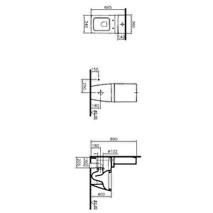 Vitra Metropole Rezervuar Beyaz 4471b003-5294 Beyaz