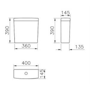 Vitra S20 Rezervuar Beyaz 5514l003-0107 Beyaz