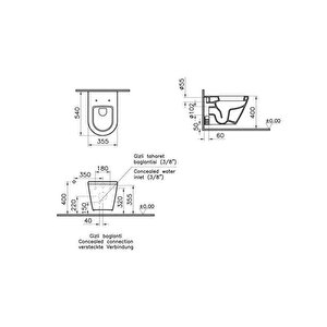 Vitra Integra Asma Klozet 54 Cm-beyaz 7060l003-0090