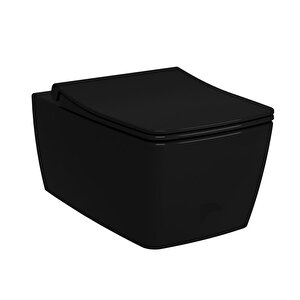 Vitra Metropole Rim-ex Asma Klozet Siyah 7672b070-0101 Beyaz