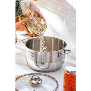 Karat Çelik Derin Tencere - 30 Cm