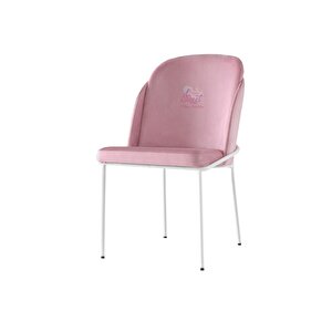 4 Adet Limon Sandalye Metal Beyaz Sandalye Mutfak Salon Yemek Odası Sandalyesi