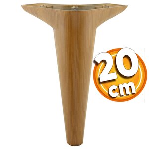 Aspen Lüks Mobilya Kanepe Sehpa Puf Koltuk Ayağı  Kahverengi Koyu Ceviz Baza Ayak 20 Cm (4 Adet)
