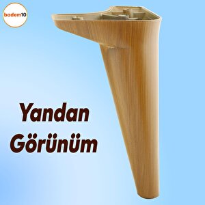 Aspen Lüks Mobilya Kanepe Sehpa Puf Koltuk Ayağı  Kahverengi Koyu Ceviz Baza Ayak 20 Cm (4 Adet)