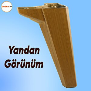 Sedir Lüks Mobilya Kanepe Sehpa Baza Tv Ünitesi Koltuk Ayağı Koyu Ceviz 18 Cm Ayak (4 Adet)