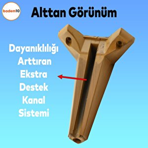 Sedir Lüks Mobilya Kanepe Sehpa Baza Tv Ünitesi Koltuk Ayağı Koyu Ceviz 18 Cm Ayak (4 Adet)