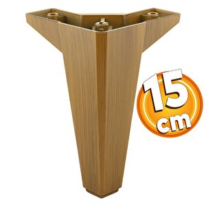 Sedir Lüks Mobilya Kanepe Sehpa Baza Tv Ünitesi Koltuk Ayağı Koyu Ceviz 15 Cm Ayakları (4 Adet)