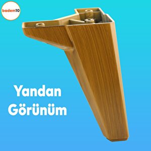 Sedir Lüks Mobilya Kanepe Sehpa Baza Tv Ünitesi Koltuk Ayağı Koyu Ceviz 15 Cm Ayakları (4 Adet)