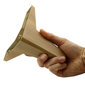 Sedir Lüks Mobilya Kanepe Sehpa Baza Tv Ünitesi Koltuk Ayağı Açık Ceviz 12 Cm Ayak (4 Adet)
