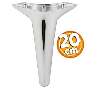 Aspen Lüks Mobilya Kanepe Koltuk Tv Ünitesi Konsol Ayağı Ayakları 20 Cm Krom Ayakları (4 Adet)