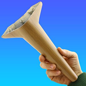 Aspen Lüks Mobilya Kanepe Sehpa Puf Koltuk Ayağı  Kahverengi Açık Ceviz Baza Ayak 24 Cm (4 Adet)