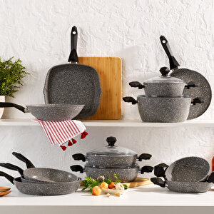 Cory Yanmaz Yapışmaz Tava 30 Cm-gri