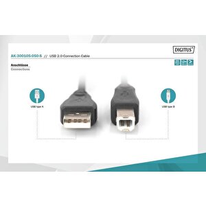 Digitus Ak-300105-050-s 5m Usb2,0 Ae/be Kablo,si̇ya