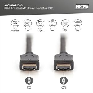 Ak-330107-100-s 10m Hdmi Ae/e Kablo ,4k,al Altin Kap.