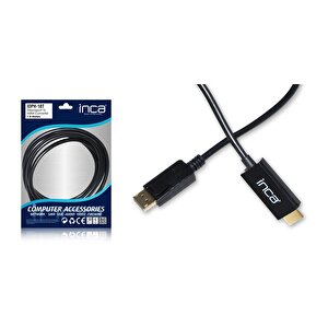 Inca Idph-18t Displayport=>hdmi Çevi̇ri̇ci̇ Kablo1,8m (giriş : Displayport => Çıkış : Hdmi)