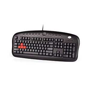 A4-tech Kb-28g Kablolu Usb Q Klavye+bi̇lekli̇k,si̇yah