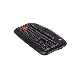 A4-tech Kb-28g Kablolu Usb Q Klavye+bi̇lekli̇k,si̇yah