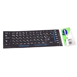 300169 Notebook Q Rusça Klavye Eti̇keti̇,si̇yah
