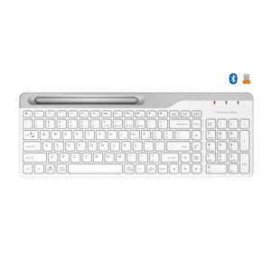 A4 Tech Fbk25 Q Bluetooth M.m Klavye,beyaz+2.4g
