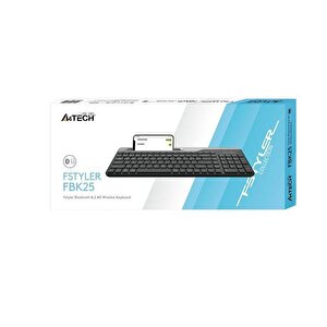 A4 Tech Fbk25 Q Bluetooth M.m Klavye,si̇yah+2.4g
