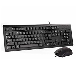 A4 Tech Kr-9276 Kbl Q Klavye-usb Mouse Set,si̇yah