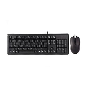 A4 Tech Kr-9276 Kbl Q Klavye-usb Mouse Set,si̇yah