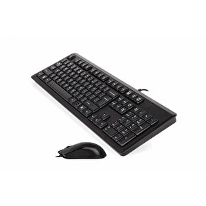 A4 Tech Kr-9276 Kbl Q Klavye-usb Mouse Set,si̇yah