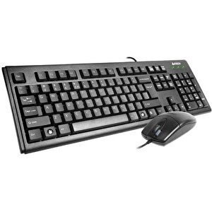 A4 Tech Km-72620d Kbl Usb Q Klavye-mouse Set,si̇yah