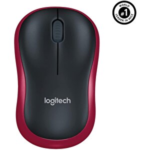 Logitech 910-002237 M185 Kablosuz Mouse,kirmizi