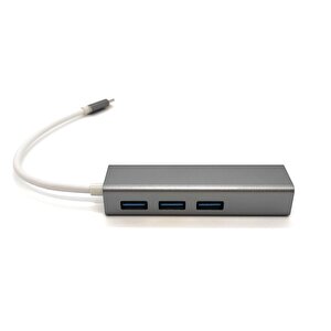 Beek Ba-usb-hb3c-3a1gt Usb Type-c 3 Port Hub (giriş:usb Type-c => Çıkış:3*usb3.0+gigabit Lan)
