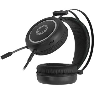 Gamemax Hg3500 Pro Gaming Kulaklik 7.1 Virtual Surround / Rgb Led / Si̇yah / Deri̇ Kaplama