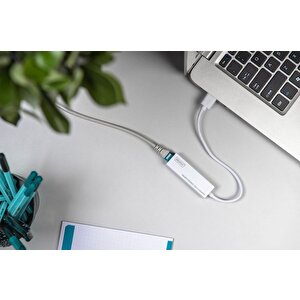 Dn-3023 Usb3.0=>rj45 Gigabit Ethernet Çevi̇ Ri̇ci̇ (usb3.0 Tip-a Erkek=>10/100/1000 Rj45 Dişi)