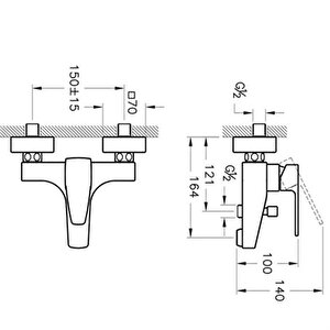 Artema Q-line Banyo Bataryası A40778