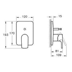 Artema Sento Ankastre Banyo Bataryası A42294