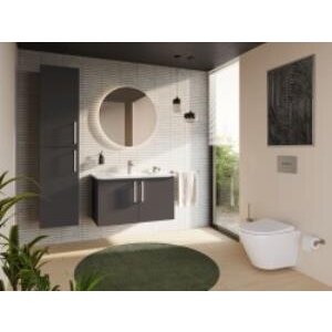 Vitra Root Round Lavabo Bataryası Fırçalı Nikel A4270534