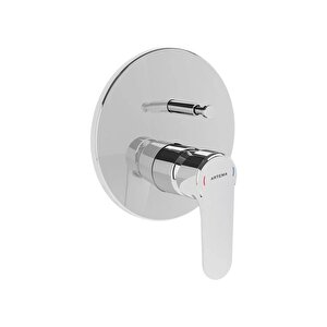 Root Round Ankastre Banyo Bataryası Krom (sıva Üstü Grubu) A42727 Beyaz