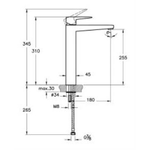 Artema Root Square Lavabo Bataryası A4273334