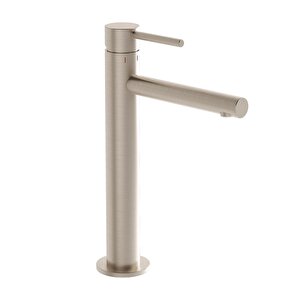 Vitra Origin Yüksek Lavabo Bataryası Fırçalı Nikel A4255734 Beyaz