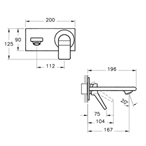 Vitra Memorıa Ankastre Lavabo Bataryası A42345 Beyaz