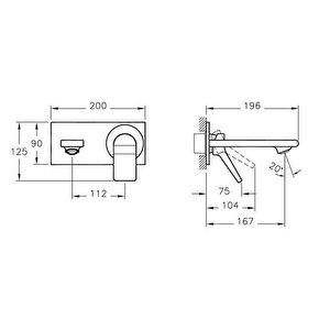 Vitra Memorıa Ankastre Lavabo Bataryası A42345 Beyaz